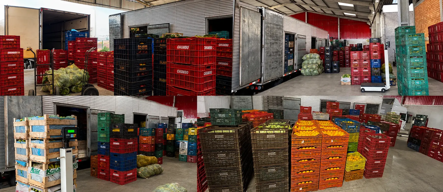 Produtos frescos para compras no atacado